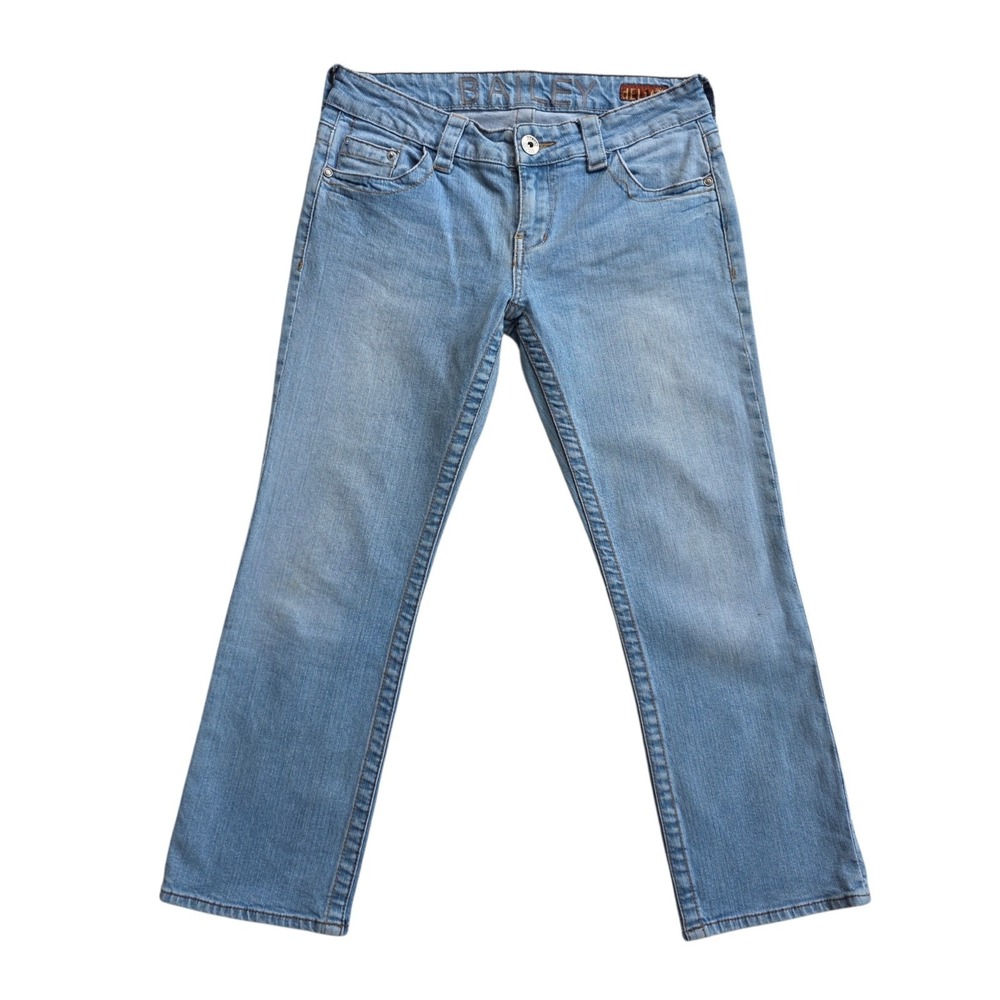 Vintage Y2K Delia's Denim Capri Pants Size 8 Low-Rise Blue Light Wash Jeans